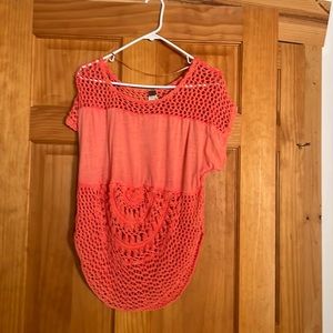 Free people crochet top.